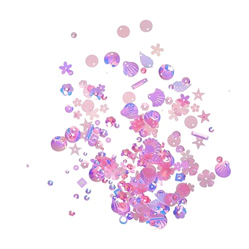HOODANCOS 2Er Pack DIY Zubehör Bastelperlen Zur Schmuckherstellung Schmuckherstellungs Set Hochzeitspailletten Schmuckherstellungsbedarf Bunte Perlen Kits Perlen Set von HOODANCOS
