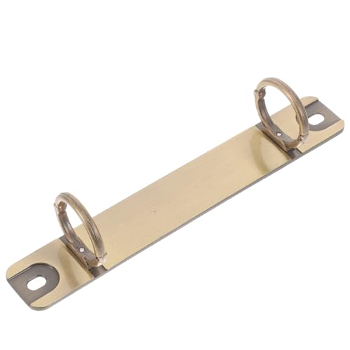 HOODANCOS 2Loch Ringbuch Mechanismus DIY Loseblatt Buch Zubehör Stabiler Metallclip für Notizbücher für Personalisierte Projekte Antikem von HOODANCOS