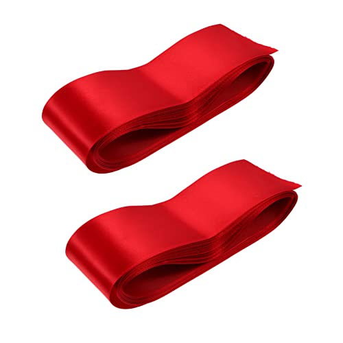 HOODANCOS 2Rollen Dekoratives Geschenkband Satinband Breit Königsrot für Hochzeitszeremonien Geschenkverpackungen und DIY Projekte HOODANCOS 2Rollen Dekoratives Geschenkband Satinband Breit Königsrot für Hochzeitszeremonien Geschenkverpackungen und DIY Projekte von HOODANCOS