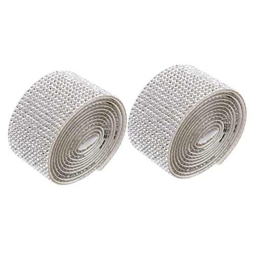 HOODANCOS 2Rollen Selbstklebendes Strassband Exquisites DIY Dekorationsband Strass für Handwerk Hochzeiten und Silberne Reihige Kristallsteine Breit HOODANCOS 2Rollen Selbstklebendes Strassband Exquisites DIY Dekorationsband Strass für Handwerk Hochzeiten und Silberne Reihige Kristallsteine Breit von HOODANCOS