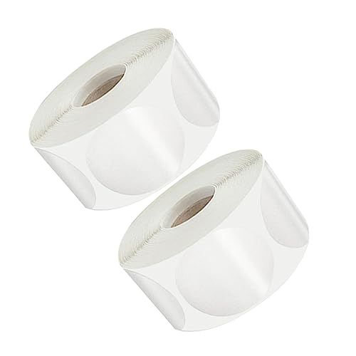 HOODANCOS 2Rollen Transparente Umschlag Dichtungsaufkleber Selbstklebende Etiketten für Aufkleber pro für DIY und Etikettierung von HOODANCOS