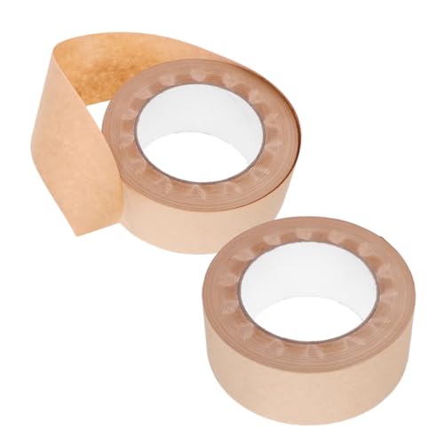 HOODANCOS 2Rollen Wasseraktiviertes Klebeband Für Malerei Umweltfreundliches Papierband Einrahmen Von Bildern Für Kunstprojekte Und Kreative Anwendungen von HOODANCOS