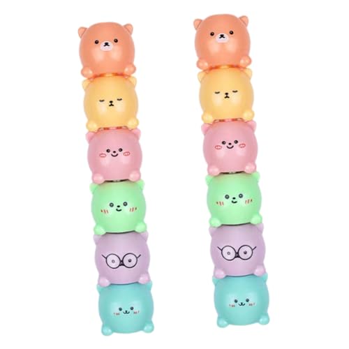 HOODANCOS 2Sätze Bärenform Highlighter Stifte Marker für Schul Scrapbooking und Kreative für Studenten Leicht HOODANCOS 2Sätze Bärenform Highlighter Stifte Marker für Schul Scrapbooking und Kreative für Studenten Leicht von HOODANCOS