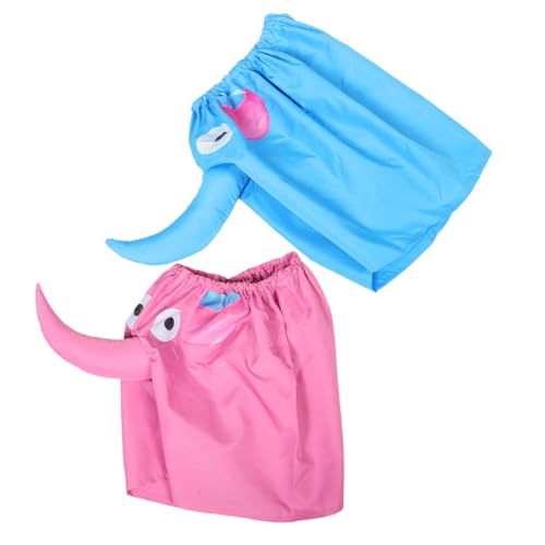HOODANCOS 2Stücke Cartoon Elefant Pyjamahosen für Männer Lustige Shorts mit Elefantenrüssel für Tierpartys Familienspiele und Kindergartenunterhaltung von HOODANCOS