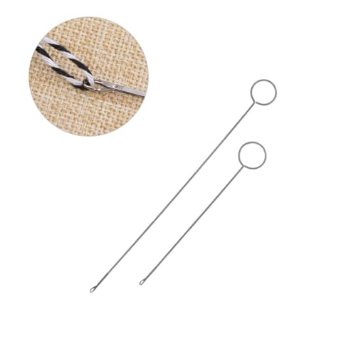 HOODANCOS 2Stücke Nähschlaufenwender Häkelnadeln Strickzubehör für DIY Nähprojekte zum Wenden von Schrägband und Stoffschläuchen Robuste Drahtkonstruktion HOODANCOS 2Stücke Nähschlaufenwender Häkelnadeln Strickzubehör für DIY Nähprojekte zum Wenden von Schrägband und Stoffschläuchen Robuste Drahtkonstruktion von HOODANCOS