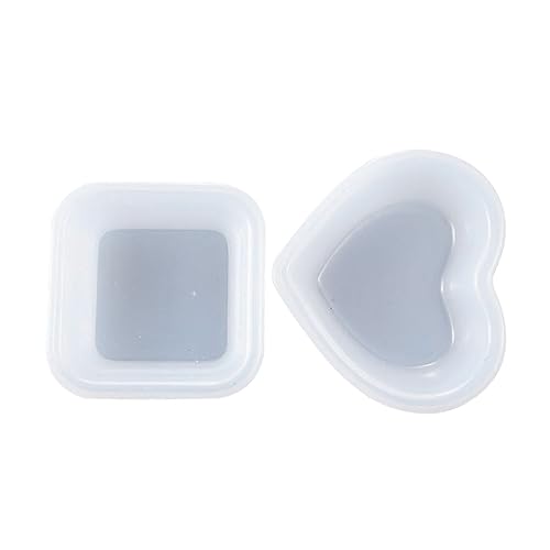 HOODANCOS 2Stücke Silikonformen Herz Quadrat Epoxidharz Gießform für DIY Platten Robuste und Langlebige Silikonform für Projekte für Kunsthandwerk HOODANCOS 2Stücke Silikonformen Herz Quadrat Epoxidharz Gießform für DIY Platten Robuste und Langlebige Silikonform für Projekte für Kunsthandwerk von HOODANCOS