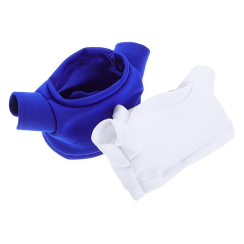 HOODANCOS 2Stücke Süße Kleidung für Kuscheltiere DIY Plüschpuppen T Shirts für Bären Ersatzkleidung für Puppen Puppenkleidungsset von HOODANCOS