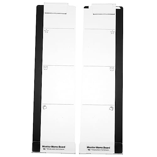 HOODANCOS 2Stücke Transparentes Memo Board Praktische Handyhalterung für Computer Selbstklebendes Message Board für Büro und Zuhause für Notizen und Erinnerungen von HOODANCOS