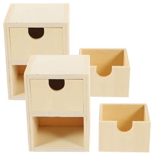 HOODANCOS 2Stücke Unlackierte Kleine Holzschubladen DIY Leere Schubladen für Lagige Aufbewahrungslösung Bastelprojekte für Zuhause und Schule HOODANCOS 2Stücke Unlackierte Kleine Holzschubladen DIY Leere Schubladen für Lagige Aufbewahrungslösung Bastelprojekte für Zuhause und Schule von HOODANCOS