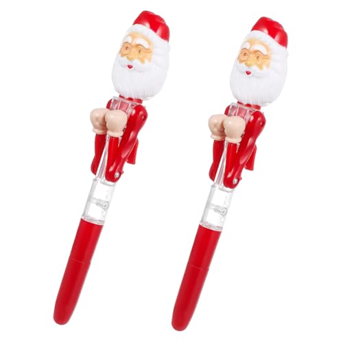 HOODANCOS 2Stücke Weihnachtskugelschreiber Santa Claus Dekompressions Schreibstifte Kreative Geschenkidee Für Weihnachtszeit Kugelschreiber Mit Zufälliger Farbe HOODANCOS 2Stücke Weihnachtskugelschreiber Santa Claus Dekompressions Schreibstifte Kreative Geschenkidee Für Weihnachtszeit Kugelschreiber Mit Zufälliger Farbe von HOODANCOS