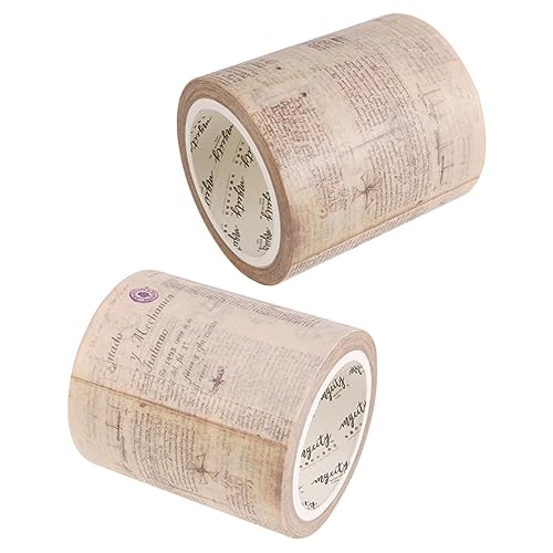 HOODANCOS 2rolle Deko-klebebänder Washi-tape Papier Selbstklebend Für Scrapbooks Geschenkband Bastelaufkleber Diy-klebeband Planer-klebeband Bastelband HOODANCOS 2rolle Deko-klebebänder Washi-tape Papier Selbstklebend Für Scrapbooks Geschenkband Bastelaufkleber Diy-klebeband Planer-klebeband Bastelband von HOODANCOS