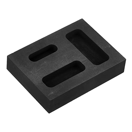 HOODANCOS 3 Drei-loch-graphitform Gießen Gießform Schmuck Graphitformtiegel Weg Formen Für Metallschmelzöfen Goldbarrenform Formen Für Metallschmelzbarren Schmelzformen Black von HOODANCOS