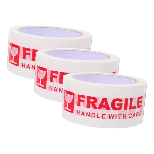 HOODANCOS 3 Rollen Zerbrechliches Warnband verpackungsklebeband fragile klebeband Etikett handhaben Vorsicht Verpackungsmaterial für kleine Unternehmen bewegliches Klebeband für Kartons Opp HOODANCOS 3 Rollen Zerbrechliches Warnband verpackungsklebeband fragile klebeband Etikett handhaben Vorsicht Verpackungsmaterial für kleine Unternehmen bewegliches Klebeband für Kartons Opp von HOODANCOS