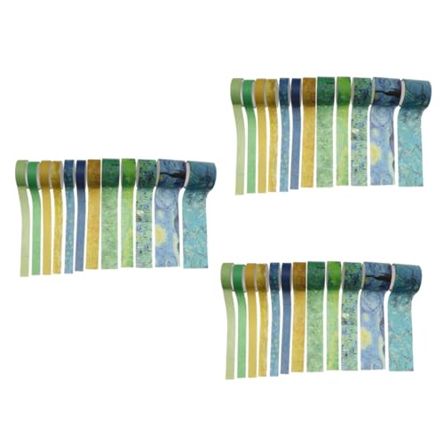 HOODANCOS 3 Sätze Ancient Style Tape Multifunktionales Klebeband Washi-tape Dekorative Klebebänder Washi+-+tape Papier Klebrig Für Aufkleber Sammelklebeband Bastelbedarf Green 12 Rollen * 3 HOODANCOS 3 Sätze Ancient Style Tape Multifunktionales Klebeband Washi-tape Dekorative Klebebänder Washi+-+tape Papier Klebrig Für Aufkleber Sammelklebeband Bastelbedarf Green 12 Rollen * 3 von HOODANCOS