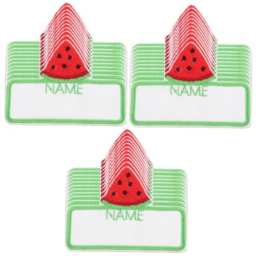 HOODANCOS 3 Sätze Wassermelonen-namensaufkleber Kleidung Kind Wäscheetiketten Abzeichen Annähen Diy Nähzubehör Namensetiketten Namensschilder Basteln Polyesterfaden 10 Stück * 3 HOODANCOS 3 Sätze Wassermelonen-namensaufkleber Kleidung Kind Wäscheetiketten Abzeichen Annähen Diy Nähzubehör Namensetiketten Namensschilder Basteln Polyesterfaden 10 Stück * 3 von HOODANCOS