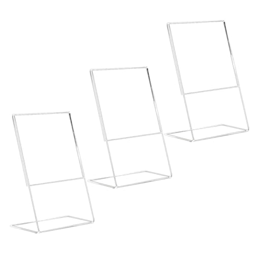 HOODANCOS 3 Stück Acryl Aufsteller für Tisch und Theke Transparenter Menü Etikettenhalter Stabiler Flyer Display Ständer für Büro Restaurant Ausstellungen und Kratzfest und Vielseitig HOODANCOS 3 Stück Acryl Aufsteller für Tisch und Theke Transparenter Menü Etikettenhalter Stabiler Flyer Display Ständer für Büro Restaurant Ausstellungen und Kratzfest und Vielseitig von HOODANCOS