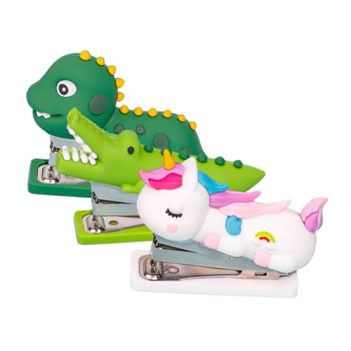 HOODANCOS 3 Stück Cartoon Mini Hefter für Büro und Schule Leichter Tragbarer Handhefters mit Dinosaurier Einhorn und Krokodil für Studenten und Kreative Schreibtische HOODANCOS 3 Stück Cartoon Mini Hefter für Büro und Schule Leichter Tragbarer Handhefters mit Dinosaurier Einhorn und Krokodil für Studenten und Kreative Schreibtische von HOODANCOS