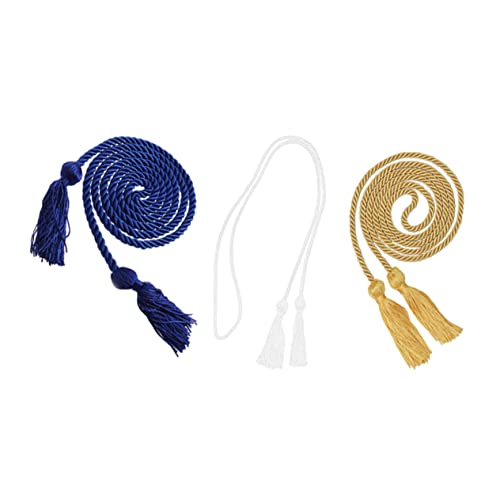 HOODANCOS 3 Stück Ehrenseil Goldenes Quastenseil Geflochten Dekorationen Abschlusskostüm Seil Quastenschnüre Seidenseil Dekorative Seilquaste Abschlussdekor Grad Party Polyester HOODANCOS 3 Stück Ehrenseil Goldenes Quastenseil Geflochten Dekorationen Abschlusskostüm Seil Quastenschnüre Seidenseil Dekorative Seilquaste Abschlussdekor Grad Party Polyester von HOODANCOS