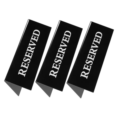 HOODANCOS 3 Stück Förmige Acryl Tischreservierungsschilder Schwarz für Hochzeit Restaurant Gäste Reservierung Sichtbar Einfach zu Reinigen Vielseitig Einsetzbar HOODANCOS 3 Stück Förmige Acryl Tischreservierungsschilder Schwarz für Hochzeit Restaurant Gäste Reservierung Sichtbar Einfach zu Reinigen Vielseitig Einsetzbar von HOODANCOS
