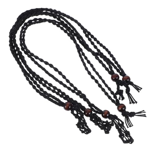 HOODANCOS 3 Stück Handgewebte Kettenanhänger Schnur Leersteinhalter Verstellbare Schmuckkordel für DIY Steinanhänger Unisex Leicht und Vielseitig HOODANCOS 3 Stück Handgewebte Kettenanhänger Schnur Leersteinhalter Verstellbare Schmuckkordel für DIY Steinanhänger Unisex Leicht und Vielseitig von HOODANCOS