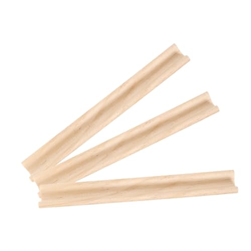 HOODANCOS 3 Stück Holzdekorationen Spielsteinhalter Dominosteinhalter Gestelle Mahjong Gestelle Aus Holz Domino Gestelle Unfertige Spielgestelle Aus Holz Domino Gestelle Für Brettspiele von HOODANCOS