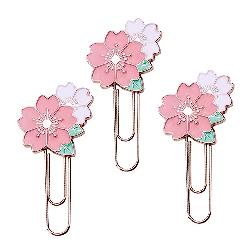 HOODANCOS 3 Stück Kirschblüten Büroklammern Dekorative Metall Papierclips für Büro Schule Lesezeichen Notizbücher und Scrapbooks Blumen Design HOODANCOS 3 Stück Kirschblüten Büroklammern Dekorative Metall Papierclips für Büro Schule Lesezeichen Notizbücher und Scrapbooks Blumen Design von HOODANCOS