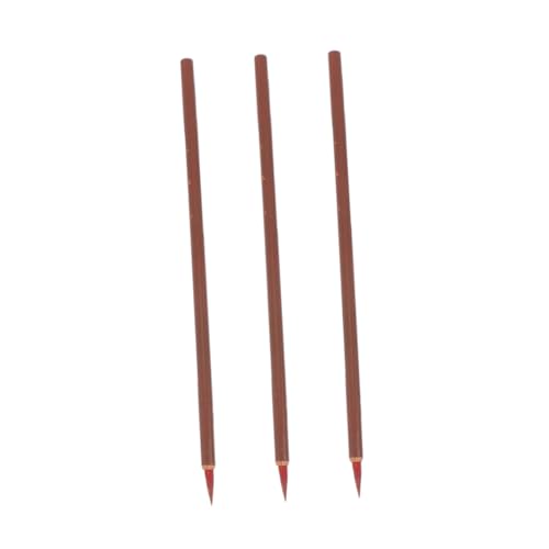 HOODANCOS 3 Stück Kleiner roter Schreibpinsel Pinsel für Kalligrafie traditionelle Kalligrafie Pinselstift für chinesische Kalligrafie Chinesische Kalligraphiebürste Holz Tarnung HOODANCOS 3 Stück Kleiner roter Schreibpinsel Pinsel für Kalligrafie traditionelle Kalligrafie Pinselstift für chinesische Kalligrafie Chinesische Kalligraphiebürste Holz Tarnung von HOODANCOS