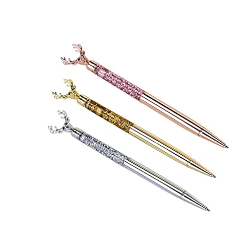 HOODANCOS 3 Stück Kugelschreiber Metall Stifte Roségold Silber und Gold für Weihnachten Schreibwaren für Studenten Glattes Schreiben Kreative Geschenkidee HOODANCOS 3 Stück Kugelschreiber Metall Stifte Roségold Silber und Gold für Weihnachten Schreibwaren für Studenten Glattes Schreiben Kreative Geschenkidee von HOODANCOS