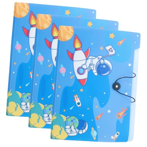 HOODANCOS 3 Stück Prüfpapier -speicherbuch Veranstalter Für Aktenordner Dokumententasche Manila-ordner Multicolor -dateiordner Ordner-organizer Aus Kunststoff Dokument Organizer Ordner Abs von HOODANCOS