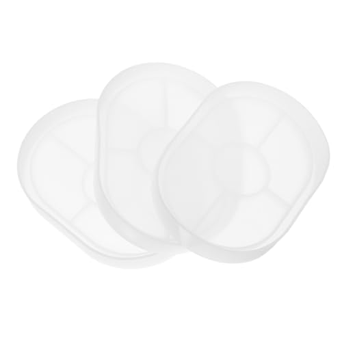 HOODANCOS 3 Stück Teiliges Ovales Silikonform für Epoxidharz Untersetzer und Tabletts Verstärkte Ränder Vielseitig Einsetzbar für Diy Schmuck Trinket Tray Einfache Entformung Kompatibel mit von HOODANCOS