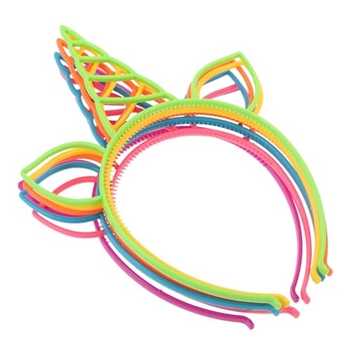 HOODANCOS 30 Stück Einhorn Haarreifen Bonbonfarben Süße Haarbänder für Party Zubehör für Geburtstagsfeiern Cosplay und Kreative Accessoires von HOODANCOS
