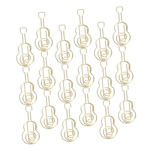 HOODANCOS 30 Stück Gitarren-Büroklammer Goldene Papierklammern Gitarrenförmige Büroklammern Büroorganizer mit Gitarrenmotiv winzig farbig Clip Musiknoten-Büroklammer Mini-Bindeklammern Eisen HOODANCOS 30 Stück Gitarren-Büroklammer Goldene Papierklammern Gitarrenförmige Büroklammern Büroorganizer mit Gitarrenmotiv winzig farbig Clip Musiknoten-Büroklammer Mini-Bindeklammern Eisen von HOODANCOS