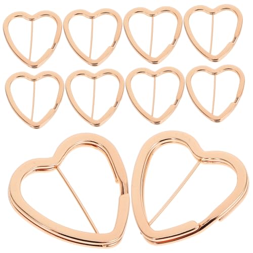 HOODANCOS 30 Stück Herz Schlüsselanhänger Verschlüsse Ringe einziehbar Schnalle Draht handystativ handgemacht Schlüsselanhänger im Retro-Stil erstklassiger Schlüsselanhänger Eisen Golden HOODANCOS 30 Stück Herz Schlüsselanhänger Verschlüsse Ringe einziehbar Schnalle Draht handystativ handgemacht Schlüsselanhänger im Retro-Stil erstklassiger Schlüsselanhänger Eisen Golden von HOODANCOS