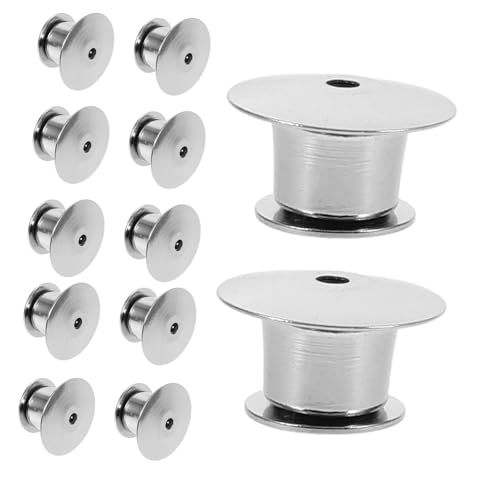 HOODANCOS 30 Stück Metallnadelhalter Stifte groß Schlüssel Pin -Abzeichen verriegeln Schließe Ersatz-Broschenhalter professioneller Stifthalter kompakte Pin-Rückseiten Silver HOODANCOS 30 Stück Metallnadelhalter Stifte groß Schlüssel Pin -Abzeichen verriegeln Schließe Ersatz-Broschenhalter professioneller Stifthalter kompakte Pin-Rückseiten Silver von HOODANCOS