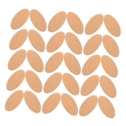 HOODANCOS 30 Stück Oval Holzscheiben Natürliche Unbehandelte Holzstücke für DIY Basteln Malen Geschenkanhänger Hochzeit Ornamente Holzverzierungen HOODANCOS 30 Stück Oval Holzscheiben Natürliche Unbehandelte Holzstücke für DIY Basteln Malen Geschenkanhänger Hochzeit Ornamente Holzverzierungen von HOODANCOS