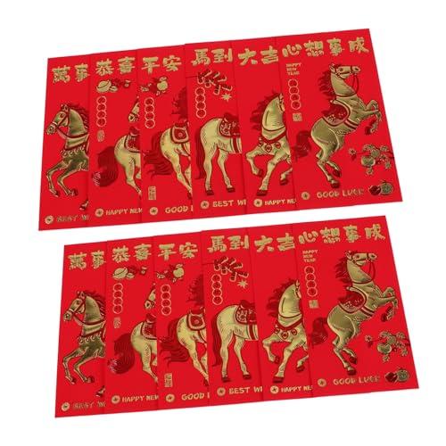 HOODANCOS 30 Stück Rote Umschläge Chinesisches Neujahr Rotes Kuvert Jahr Des Pferdes Prägefolie Glückswünsche Vielseitige Hongbao Für Hochzeit Geburtstag Frühlingsfest HOODANCOS 30 Stück Rote Umschläge Chinesisches Neujahr Rotes Kuvert Jahr Des Pferdes Prägefolie Glückswünsche Vielseitige Hongbao Für Hochzeit Geburtstag Frühlingsfest von HOODANCOS