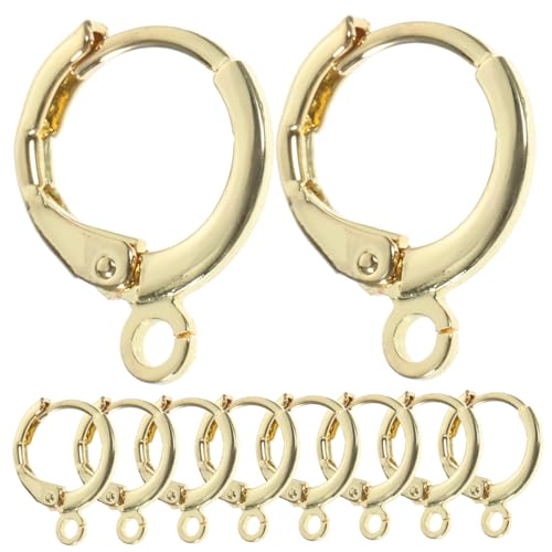 HOODANCOS 30 Stück Teiliges Vergoldete Ohrringhaken aus Gold für DIY Schmuckherstellung Französische Ohrhaken Schlaufe Hypoallergen Geeignet für Ohrlöcher zum Basteln von Ohrhängern und HOODANCOS 30 Stück Teiliges Vergoldete Ohrringhaken aus Gold für DIY Schmuckherstellung Französische Ohrhaken Schlaufe Hypoallergen Geeignet für Ohrlöcher zum Basteln von Ohrhängern und von HOODANCOS