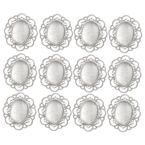 HOODANCOS 30 Stück Teiliges Vintage Broschen Legierungs basis und Glasdom DIY Schmuck Bastelset für Kreative Geschenke Geeignet für Mädchen und Bastelfans von HOODANCOS