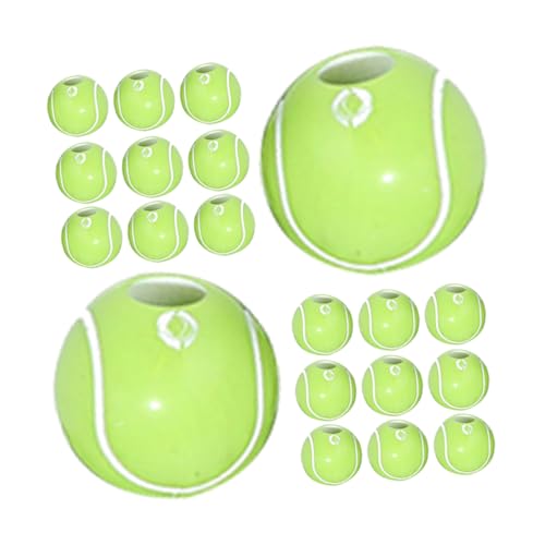 HOODANCOS 300 Stück Tennisperlen Schmuck Sportperlen Halskette Abstandsperle kleine Perlenanhänger Perlen für Sportbälle Perlen-Anhänger Sport lose Perlen lose Tennisperle Acryl HOODANCOS 300 Stück Tennisperlen Schmuck Sportperlen Halskette Abstandsperle kleine Perlenanhänger Perlen für Sportbälle Perlen-Anhänger Sport lose Perlen lose Tennisperle Acryl von HOODANCOS