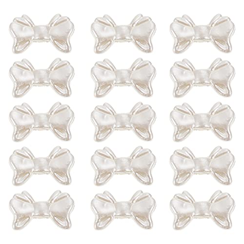 HOODANCOS 300Stücke Bowknot Spacer Perlen DIY Schmuckherstellung für Ohrringe und Anhänger Wasserfest Robustem Material für Kreative Bastelprojekte von HOODANCOS