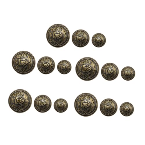HOODANCOS 30Stücke Metallknöpfe für Kleidung Retro Stilvolle Anzugknöpfe Zinklegierung Hochwertige Nahtknöpfe für Mantel Bluse HOODANCOS 30Stücke Metallknöpfe für Kleidung Retro Stilvolle Anzugknöpfe Zinklegierung Hochwertige Nahtknöpfe für Mantel Bluse von HOODANCOS