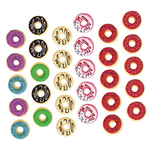 HOODANCOS 30stücke Radiergummis Donut-design Bunte Radierer Für Junge Mädchen Pädagogisches Spielzeug Für Jungen Und Mädchen Für Schule Und Bastelprojekte von HOODANCOS