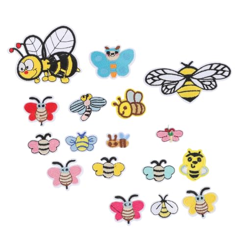 HOODANCOS 34 Stück Teiliges Bestickte Bienen Applikationen aus Kreative Aufnäher zum Aufnähen für Kleidung Taschen und DIY Bastelprojekte Langlebige Cartoon Patches als Kleidungsaccessoires HOODANCOS 34 Stück Teiliges Bestickte Bienen Applikationen aus Kreative Aufnäher zum Aufnähen für Kleidung Taschen und DIY Bastelprojekte Langlebige Cartoon Patches als Kleidungsaccessoires von HOODANCOS