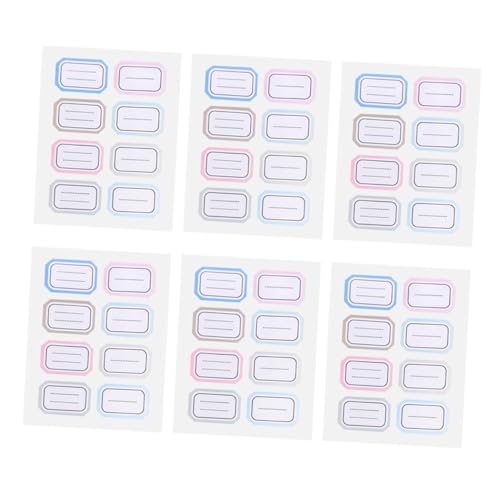 HOODANCOS 36 Blatt Klebende Beschriftungsaufkleber Selbstklebende Etiketten Vielseitige und Praktische Namensetiketten für Büro und Zuhause mit Aufklebern HOODANCOS 36 Blatt Klebende Beschriftungsaufkleber Selbstklebende Etiketten Vielseitige und Praktische Namensetiketten für Büro und Zuhause mit Aufklebern von HOODANCOS