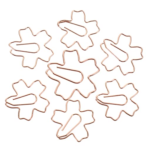 HOODANCOS 36 Stück Lesezeichenordner klein Clips kreativer Clip geformt Büroklammer Masse Schule Memo-Klemmen Entwerfen Sie Büroklammern Fotoclip Aluminiumlegierung Rose Gold von HOODANCOS