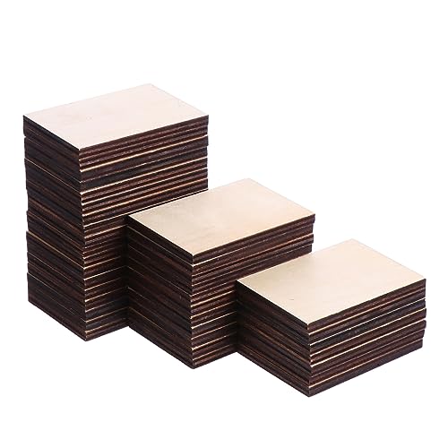 HOODANCOS 36Stücke DIY Holzstücke Hochwertigem Material Rechteckige Holzchips für Bastelprojekte Hochzeitsdekorationen Bemalen und Ideen HOODANCOS 36Stücke DIY Holzstücke Hochwertigem Material Rechteckige Holzchips für Bastelprojekte Hochzeitsdekorationen Bemalen und Ideen von HOODANCOS