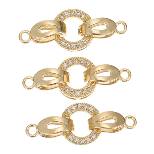 HOODANCOS 3Stücke Hakenverschluss für Schmuckherstellung Verstellbare Kettenverbinder für DIY Armbänder und Halsketten Leicht und Elegant für Bastelprojekte HOODANCOS 3Stücke Hakenverschluss für Schmuckherstellung Verstellbare Kettenverbinder für DIY Armbänder und Halsketten Leicht und Elegant für Bastelprojekte von HOODANCOS