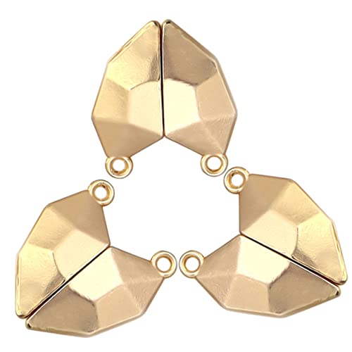 HOODANCOS 3Stücke Herz Magnetverschlüsse für Schmuckherstellung DIY Zubehör für Armbänder für Bastelprojekte von HOODANCOS