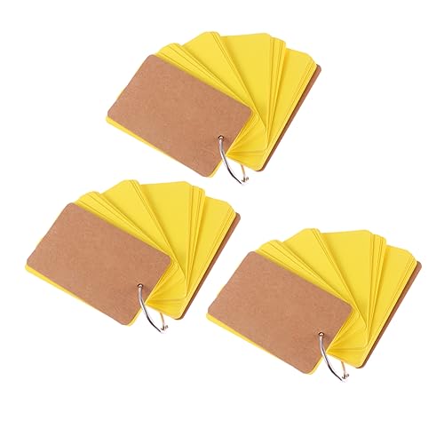 HOODANCOS 3Stücke Notizblock Blankopapier Kartenpads mit Ring Notizblätter für Schule Büro für Notizen Lesezeichen Tägliche Planung HOODANCOS 3Stücke Notizblock Blankopapier Kartenpads mit Ring Notizblätter für Schule Büro für Notizen Lesezeichen Tägliche Planung von HOODANCOS