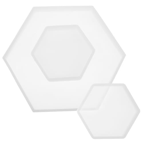 HOODANCOS 3Stücke Silikon Gießform Hexagon für DIY Schmuck Hitzebeständige Wiederverwendbare Silikon Sechskantform Große Kleine für Handwerk und Epoxidharz Projekte HOODANCOS 3Stücke Silikon Gießform Hexagon für DIY Schmuck Hitzebeständige Wiederverwendbare Silikon Sechskantform Große Kleine für Handwerk und Epoxidharz Projekte von HOODANCOS